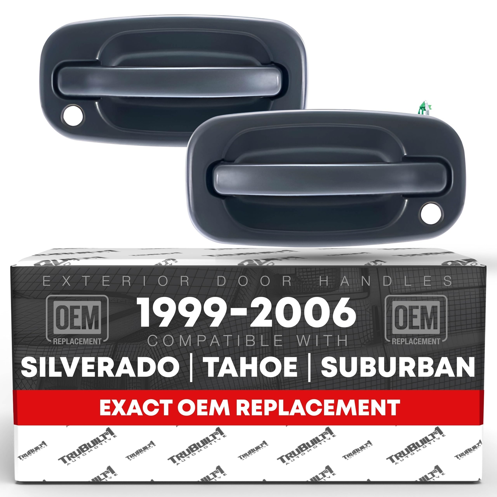 Exterior Door Handle, Left & Right for Chevrolet Silverado; GMC Sierra - Fron...