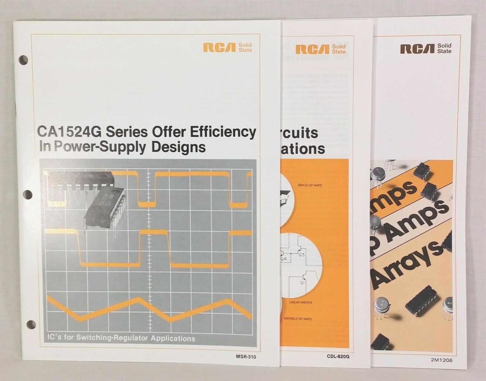 RCA CA1524G Data booklet and Linear Integrated Circuits CDL-820G