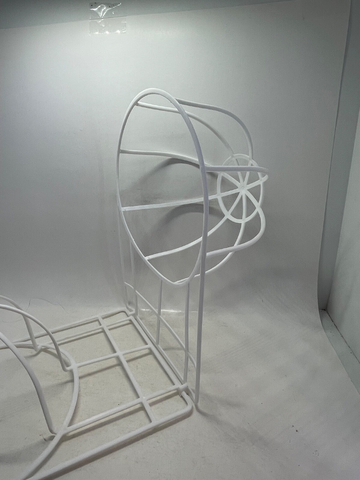 2-Piece Ball Cap Washer Frame - Plastic White