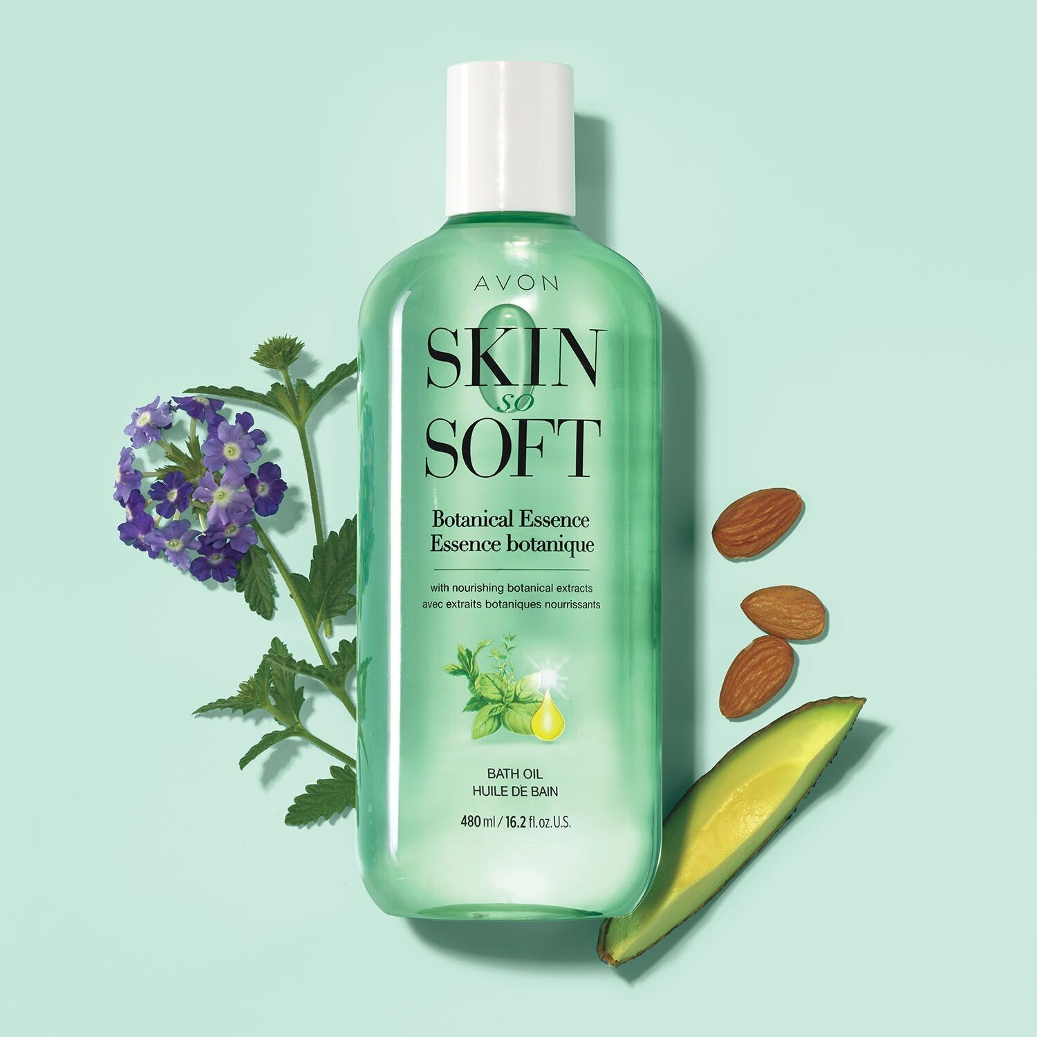 Avon Skin So Soft Botanical Essence Bath Oil 16.2 oz. New In Box
