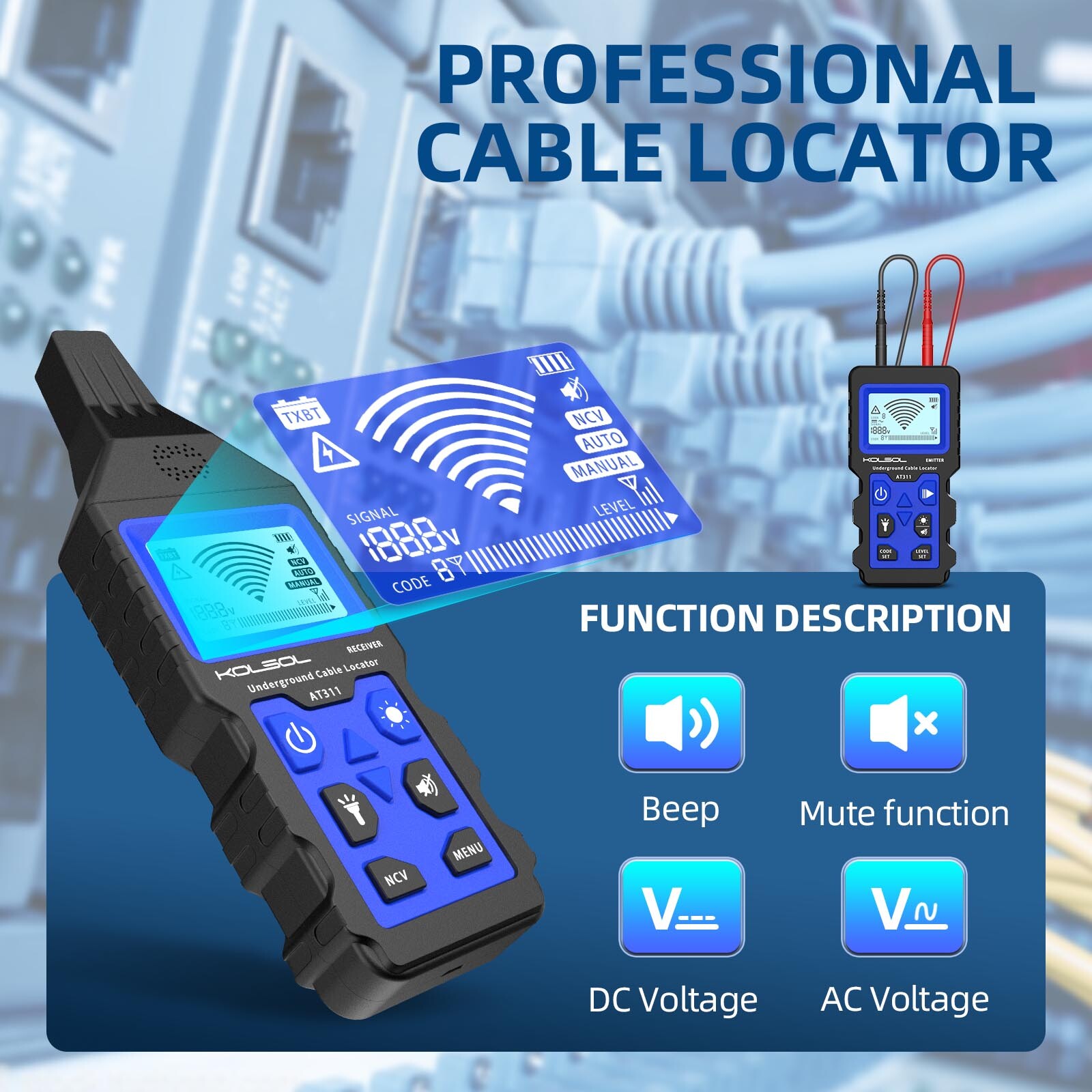 NOYAFA NF-826 Network Tracking Device Wire Circuit Breaker Cable Tester