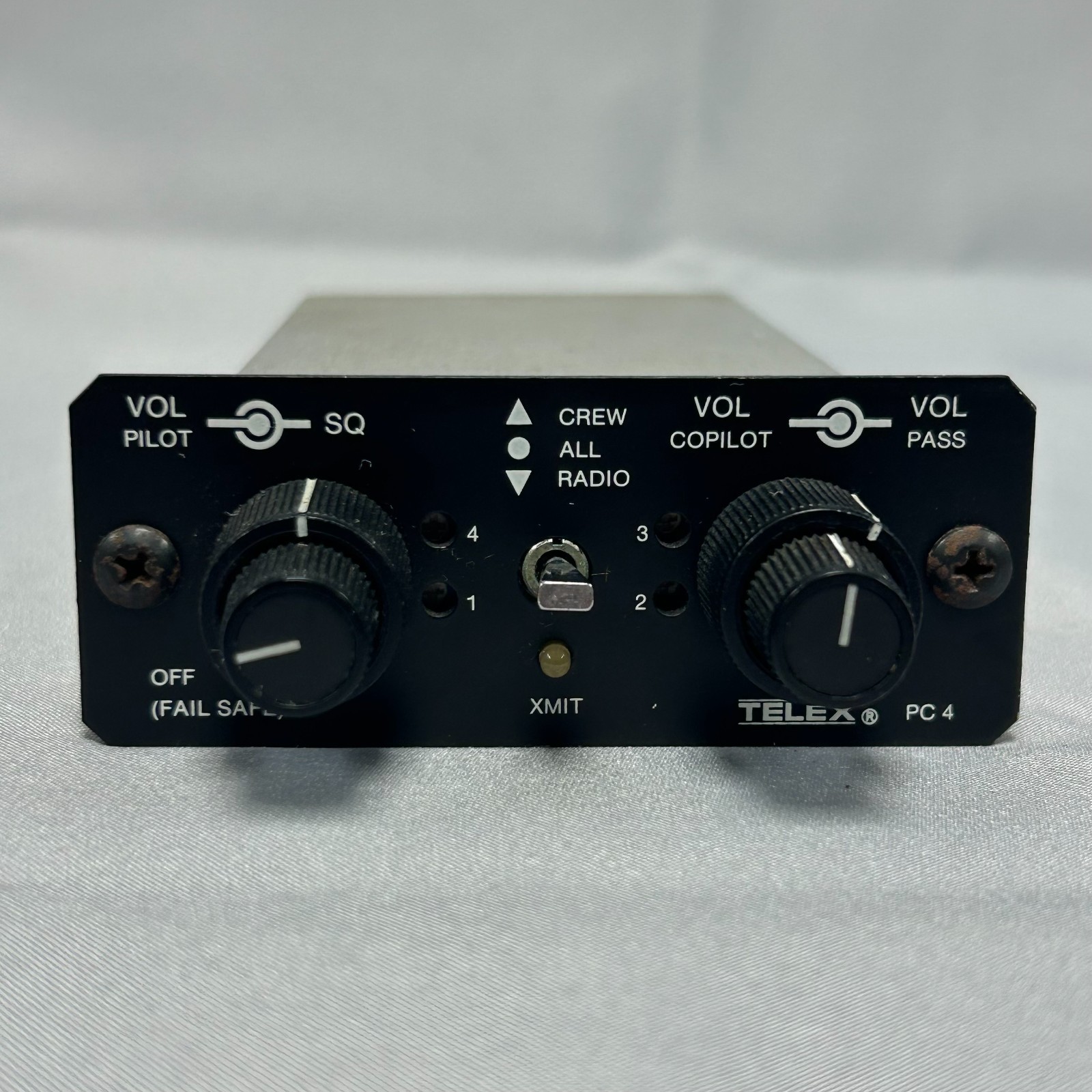 Telex Communications PC 4 Aircraft Intercom CAT No. 70650-000 with Connector