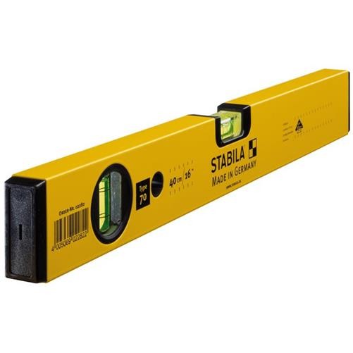 Stabila 70-40 Single Plumb Spirit Level 2 Vial 40cm STB7040