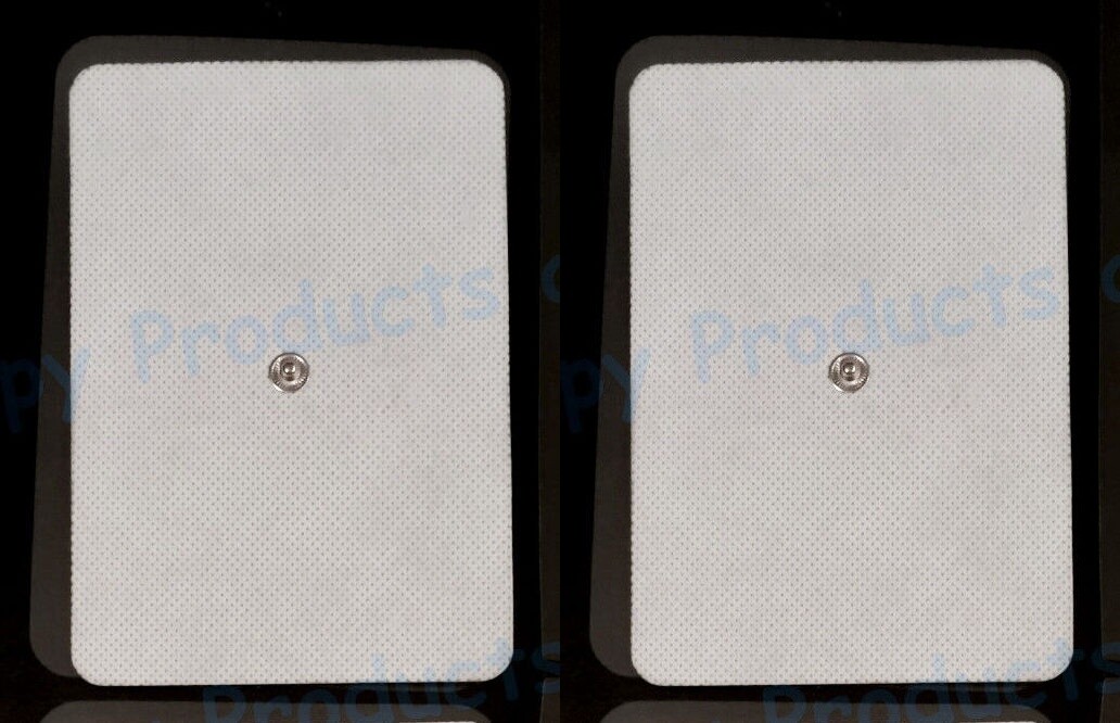 2 EXTRA LARGE BACK MASSAGE PADS ELECTRODES-BACK THERAPY TENS MASSAGER