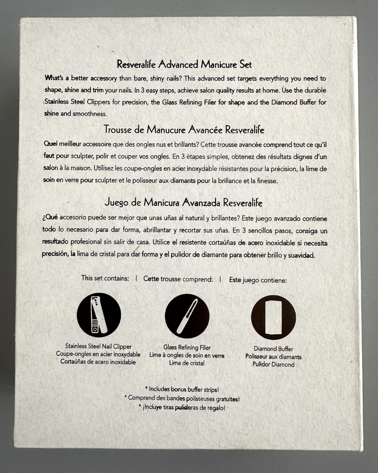 Resveralife Advanced Manicure Set