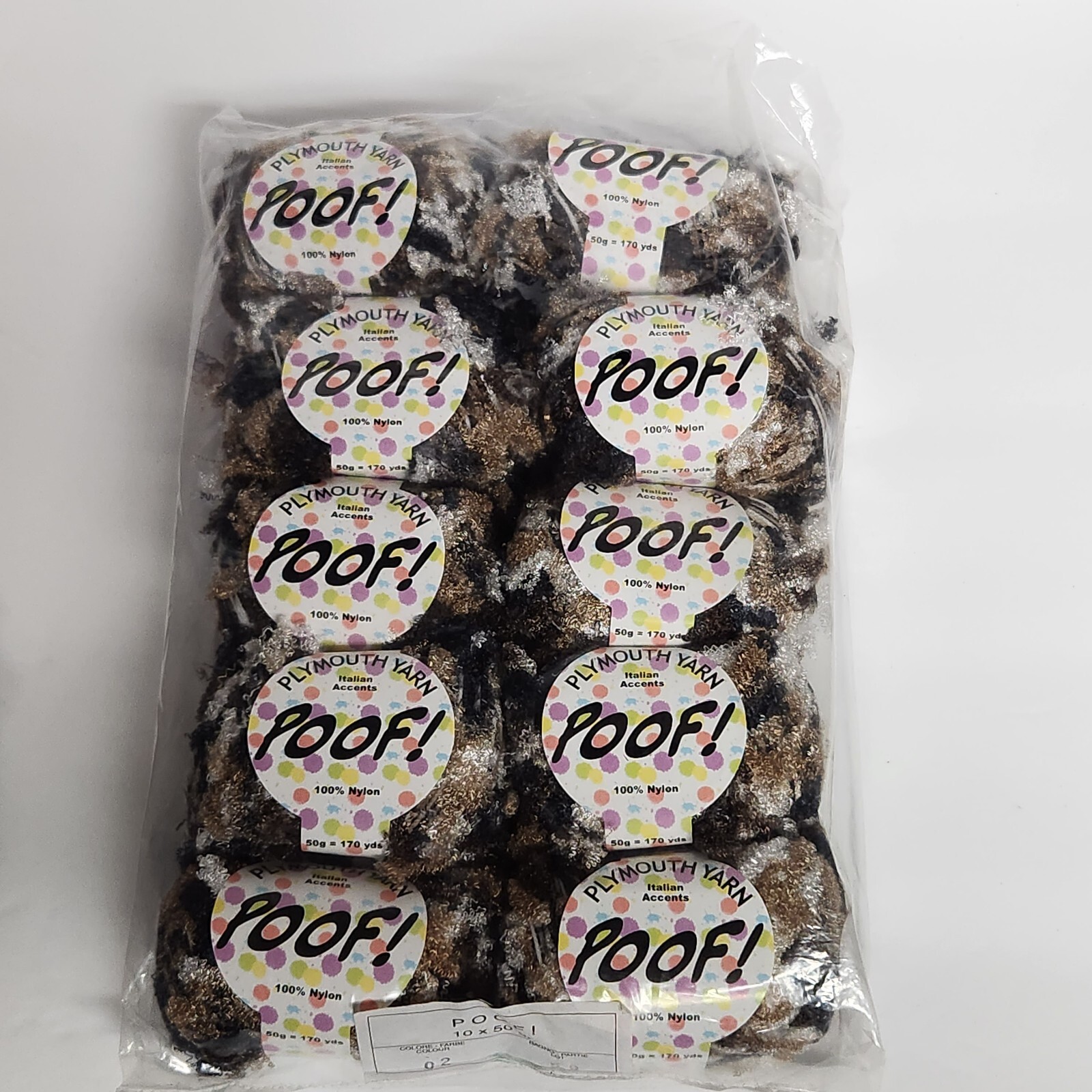 Plymouth "Poof!" Italian Accents Yarn 10 balls  50 gr=170 yards