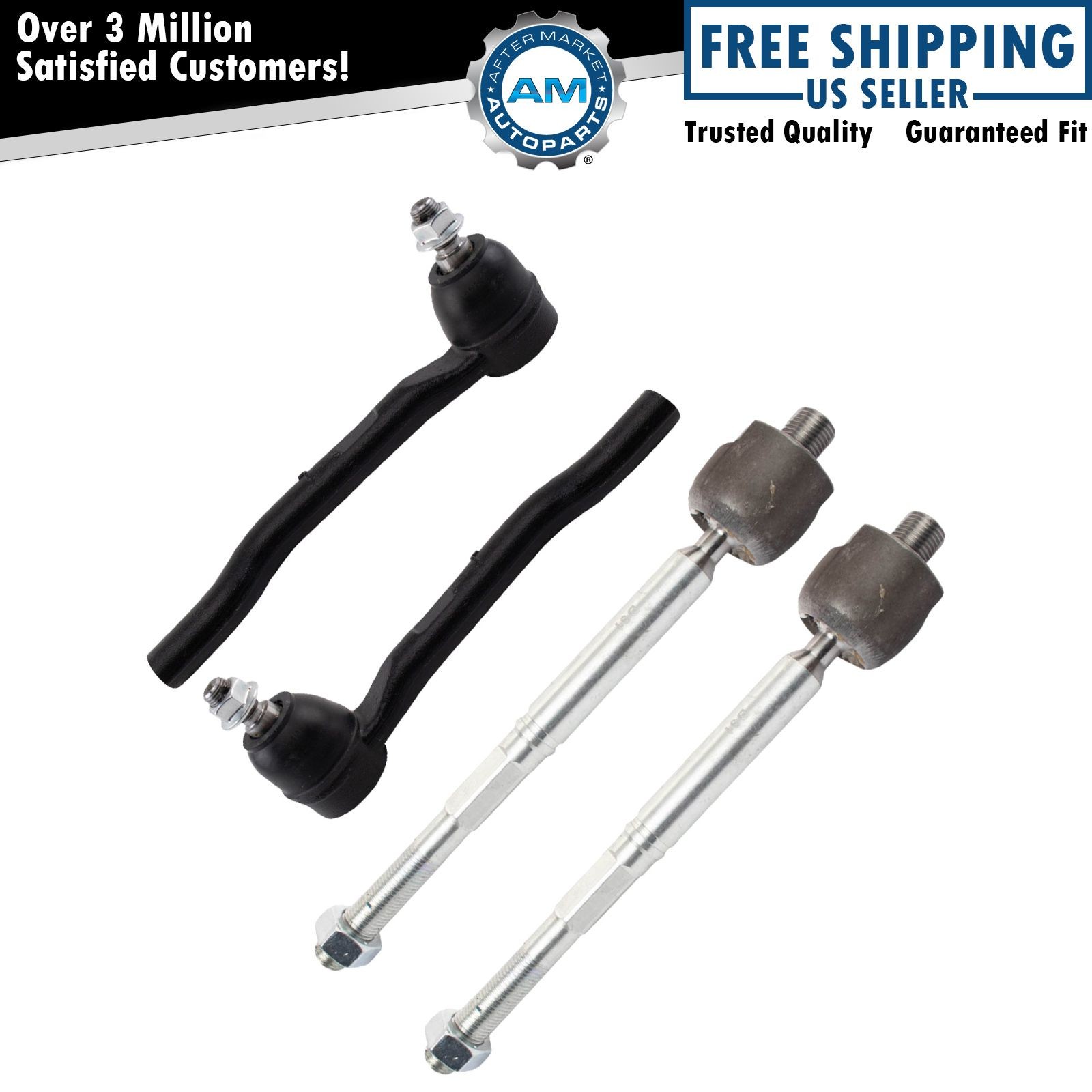 Inner & Outer Tie Rod 4 Piece Set For 2018-2025 Honda Odyssey