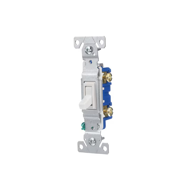 10x -Eaton 1301-7W 15A White Toggle Light Switch – SP – Lot of 10 -box of10– New