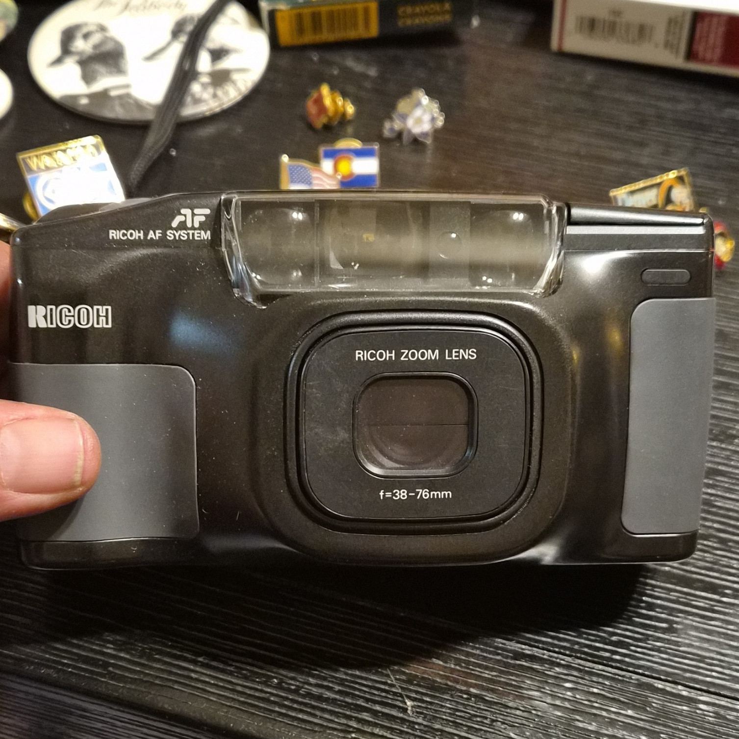 Ricoh Shotmaster Zoom AF System 35mm Point & Shoot Camera 38-76mm Flash