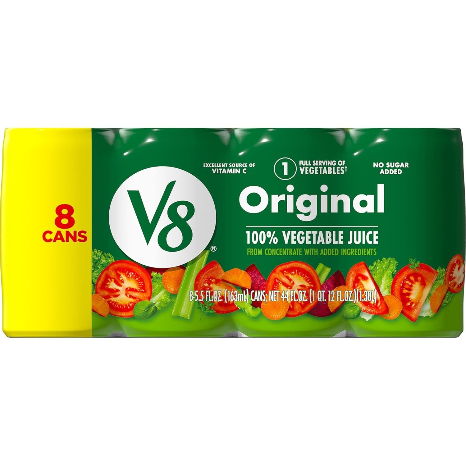 Convenient 5.5 fl oz  Vegetable Juice Cans – 8 Count, Guilt-Free Delight