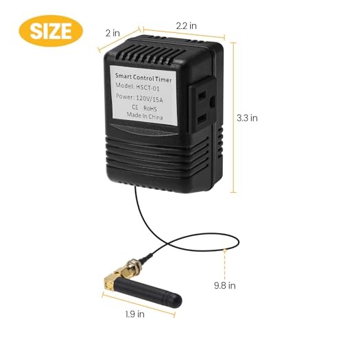 WiFi Smart Socket Timer for Low Voltage Landscape Lighting, App & Voice