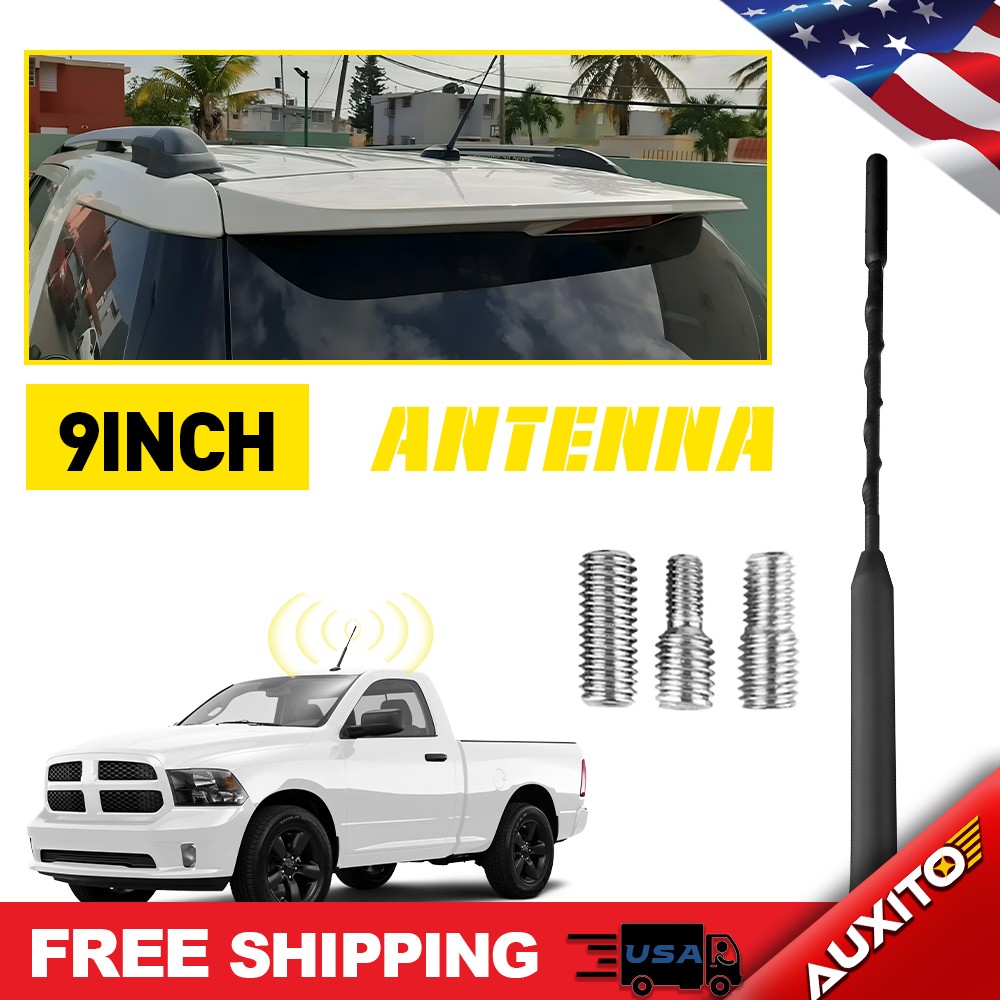 9" Car Short Antenna FM Radio AM Rod Mast For Ford Mustang GT V6 V8 2010 11-2019