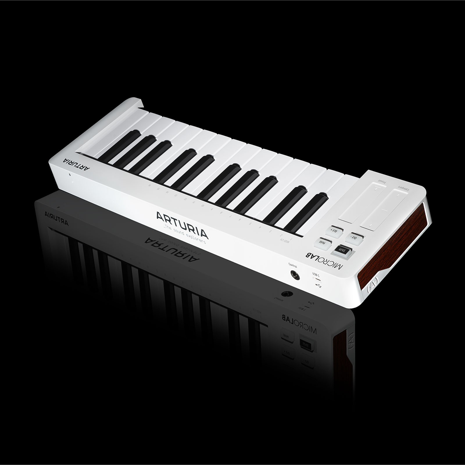 Arturia MicroLab mk3 White Ultra-Compact Controller with Headphones