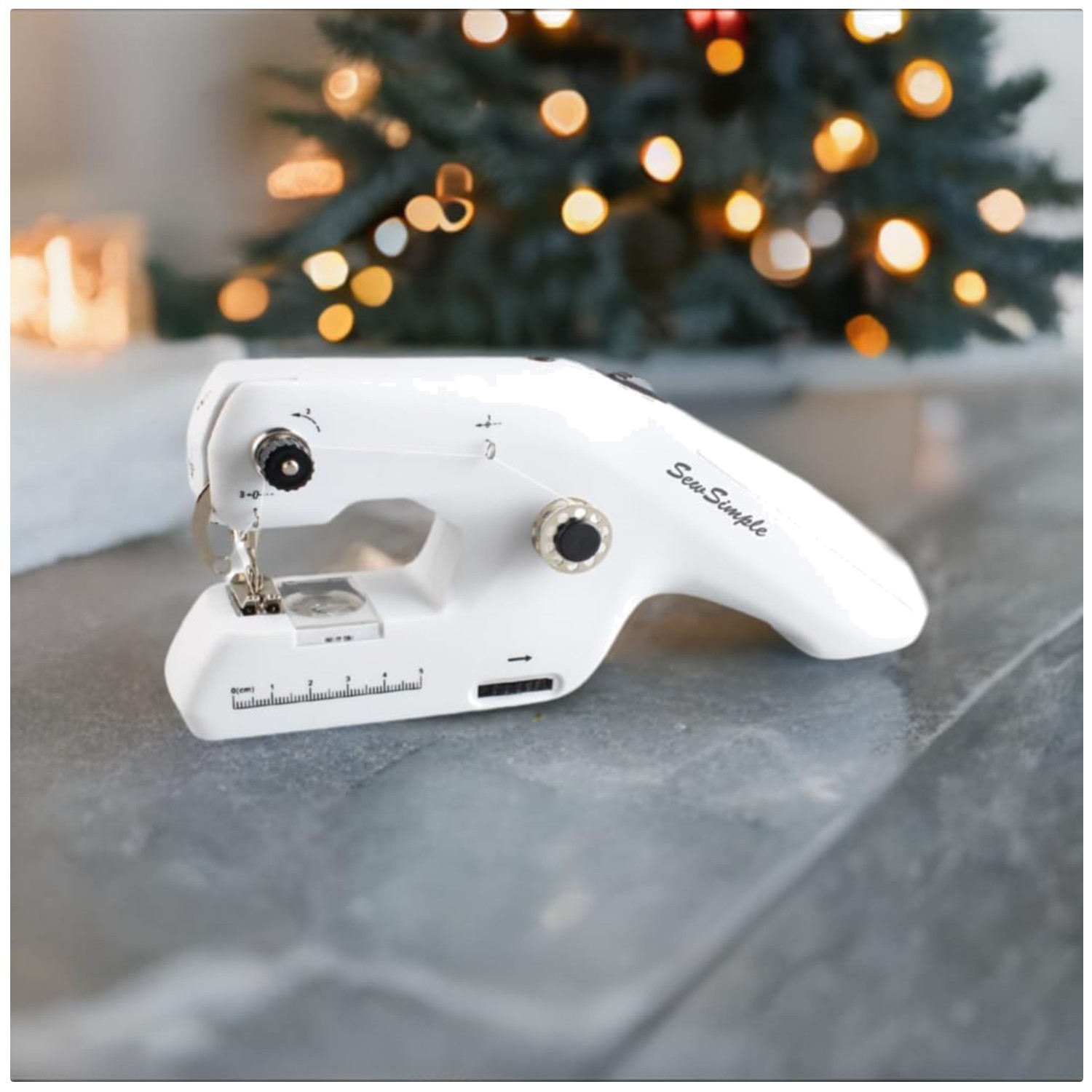 Portable 2-Thread Lockstitch Sewing Machine
