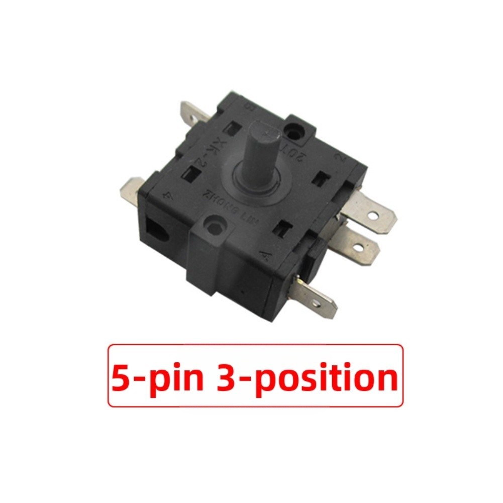 Heater Setting Switch 3Pin 5Pin with Power Control for Oil Filled Radiator