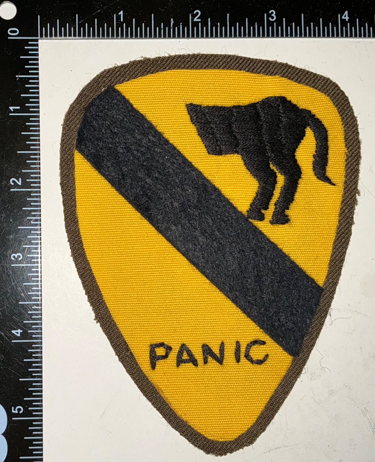 REPRODUCTION Vietnam War US Army 1st Cavalry Division PANIC Horse Rear End Patch