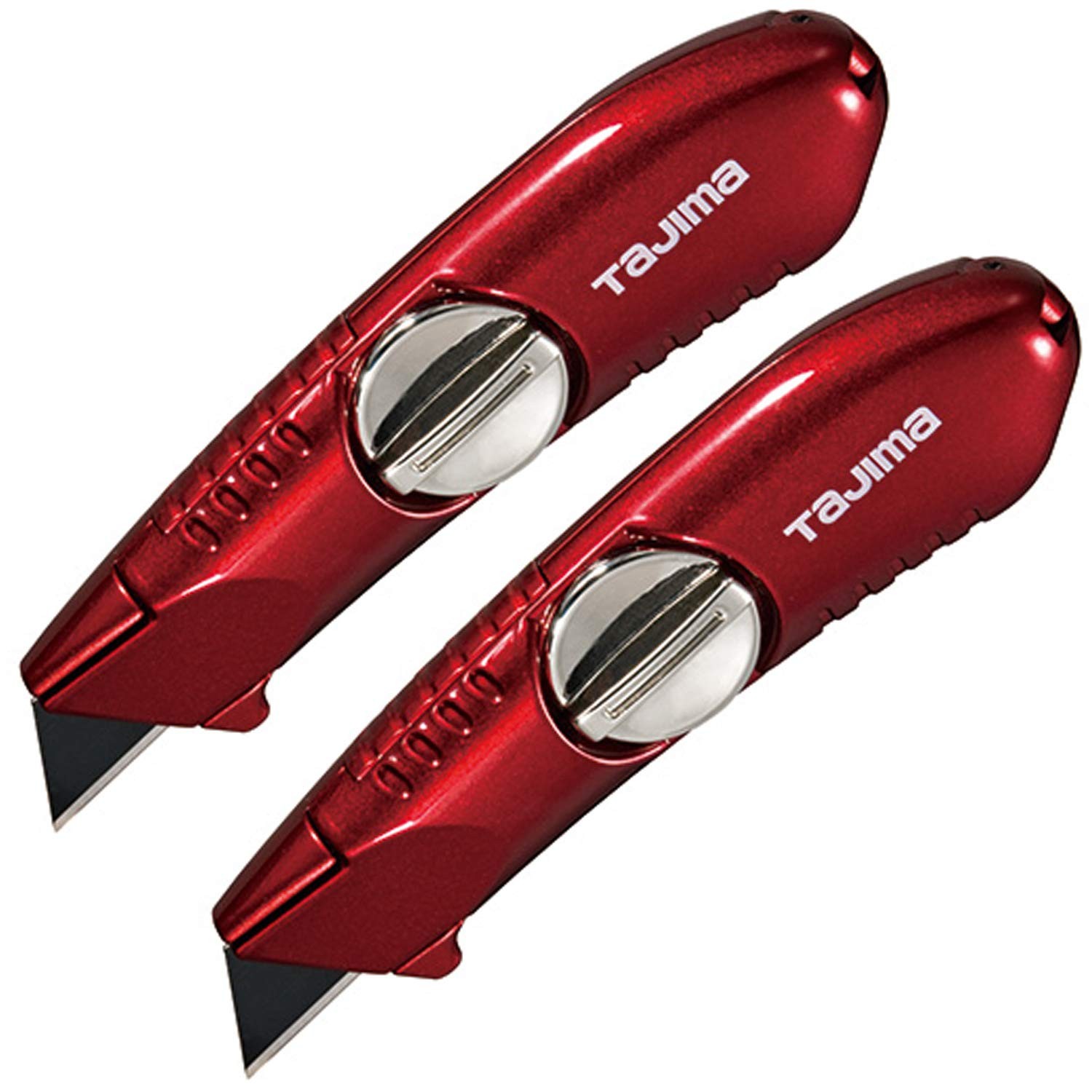 2 Pack Tajima VR-101R VR-Series Fixed-blade Utility Knife with 3 V-REX Blades -
