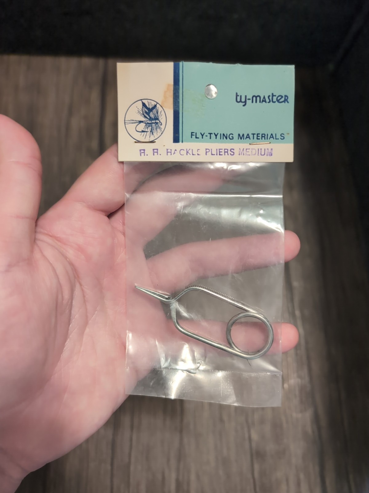 vintage Ty-Master Fly Tying Materials Pliers Medium NOS Made In India