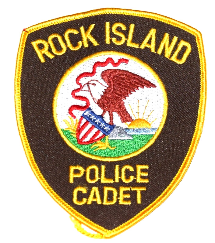 ROCK ISLAND – POLICE CADET - ILLINOIS IL Sheriff Police Patch STATE SEAL EAGLE