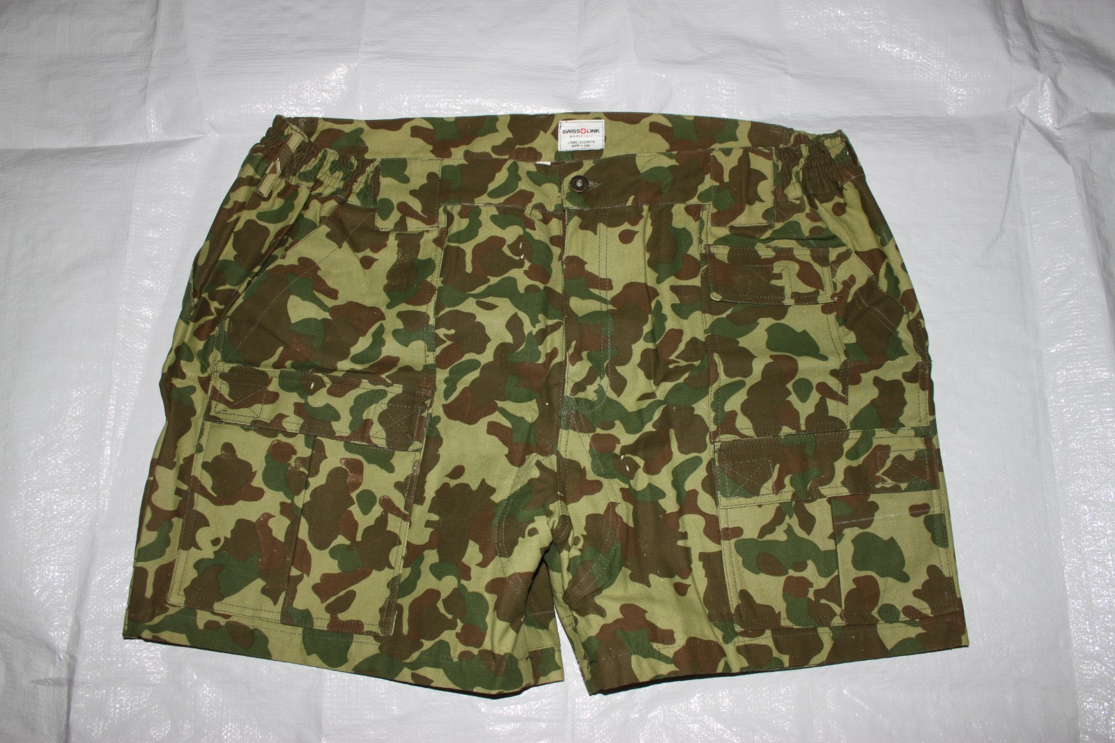 WW2 Repro US Marines P42 Shorts Tropical Frog Skin Camo BDU Military USMC XXL