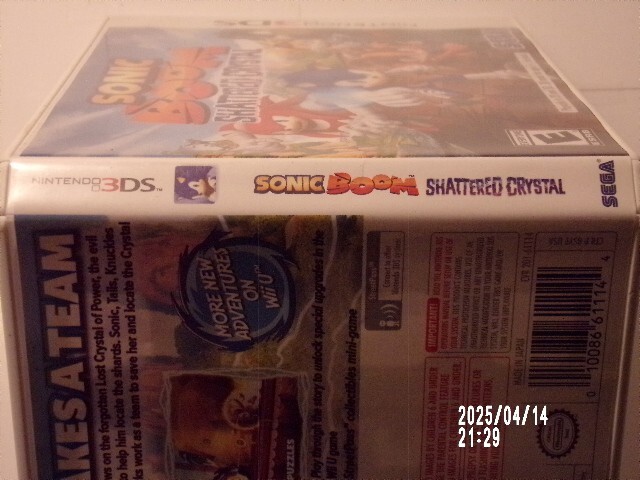 Sonic Boom Shattered Crystal Authentic Nintendo 3DS /Case ONLY/ Authentic USA