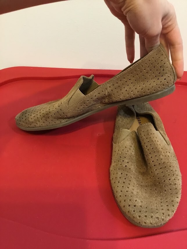 Lucky Brand Women's Flats Loafers Brown Slip On Sole Length 10.7"