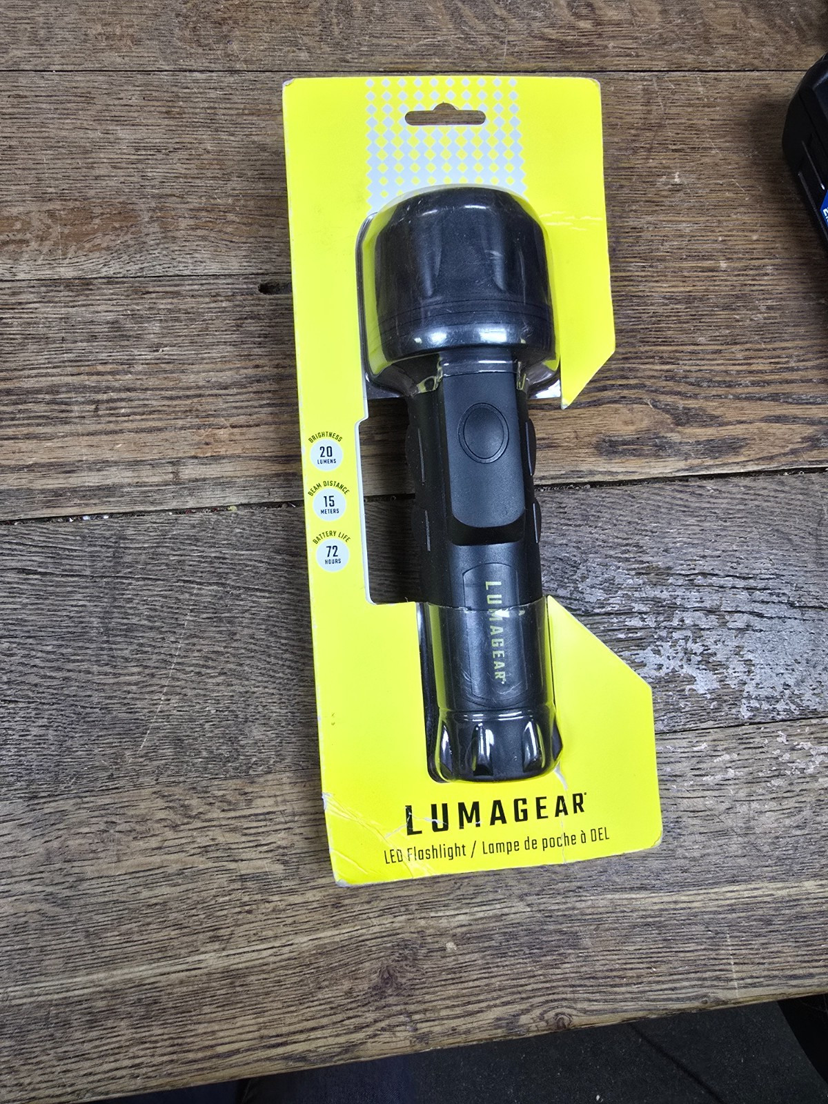 🌟 Lumagear LG4206 7.5" LED Rubberized Flashlight 20 Lumens NEW