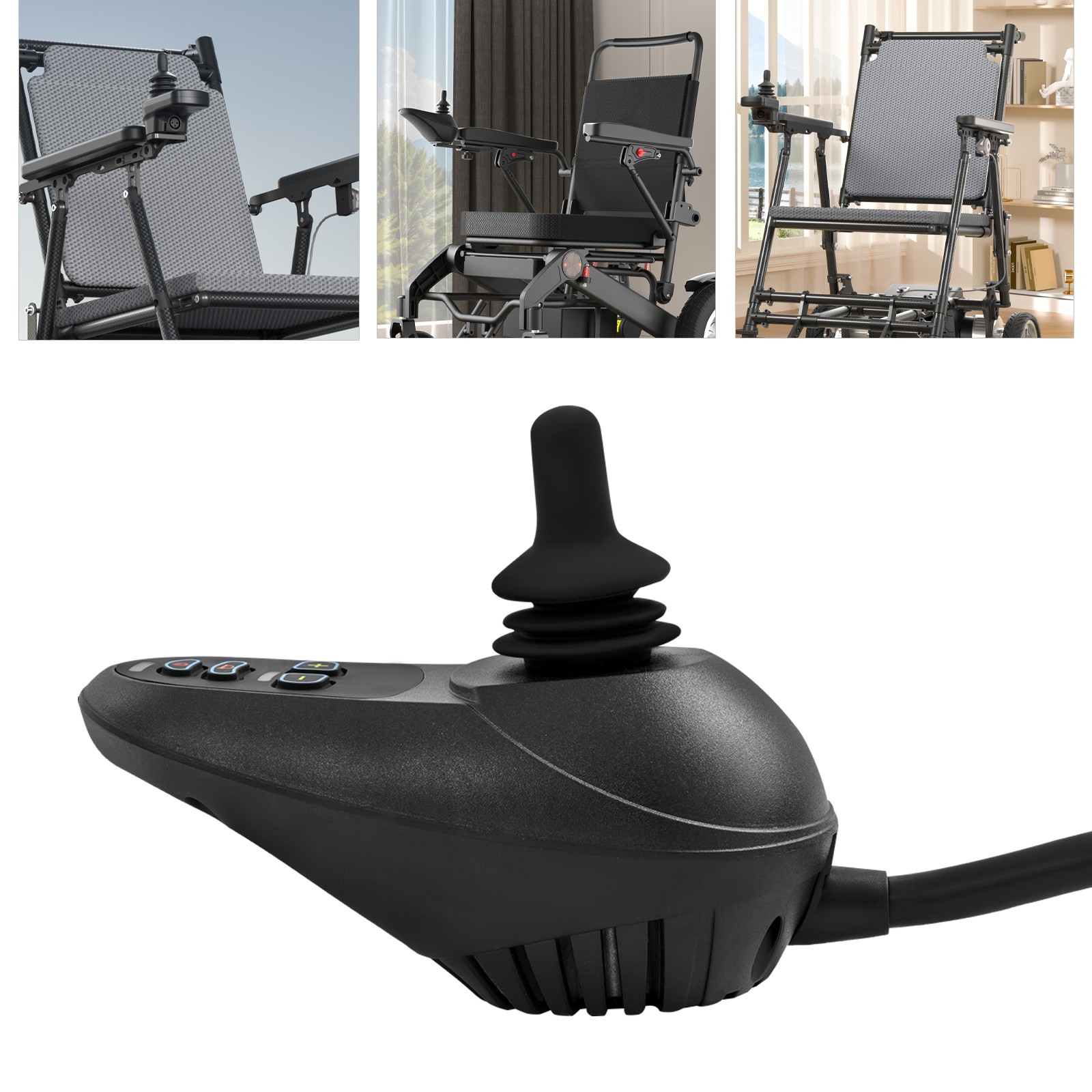 4 Key Wheelchair Joystick Controller Electric Mobility Universal Rocker 24V DC