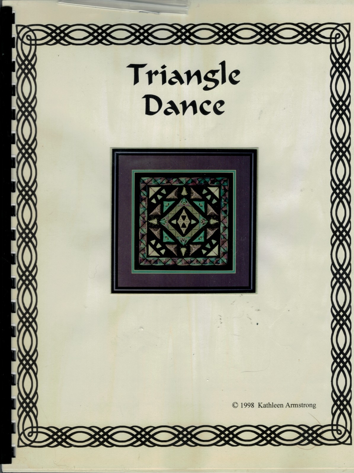 Kathleen Armstrong Counted Needlepoint Triangle Dance Chart with Embellishments
