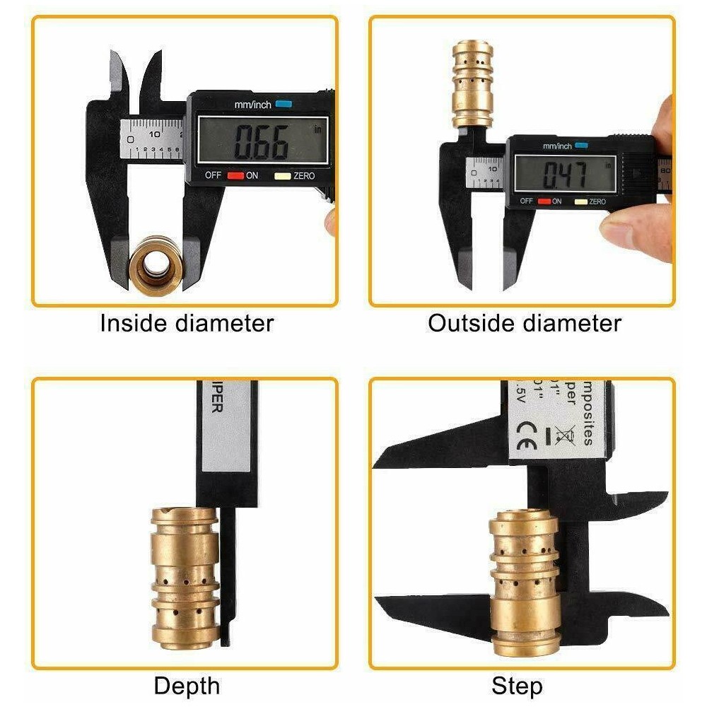 Plastic 150mm Digital Vernier Caliper Micrometer Measure Tool Gauge Ruler