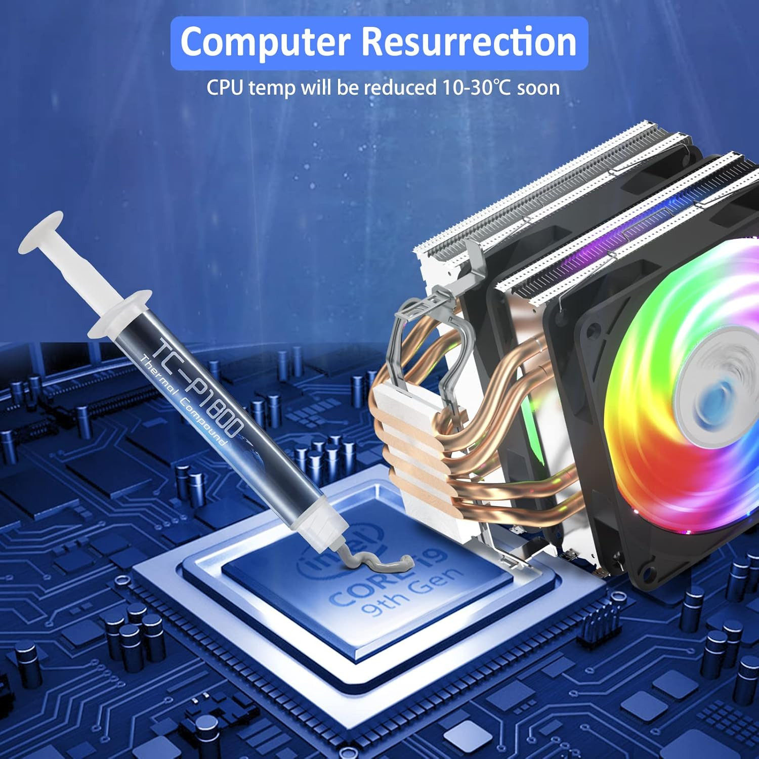 18W/M•K High-Performance CPU/GPU Thermal Paste - 5G Thermal Grease Compound for
