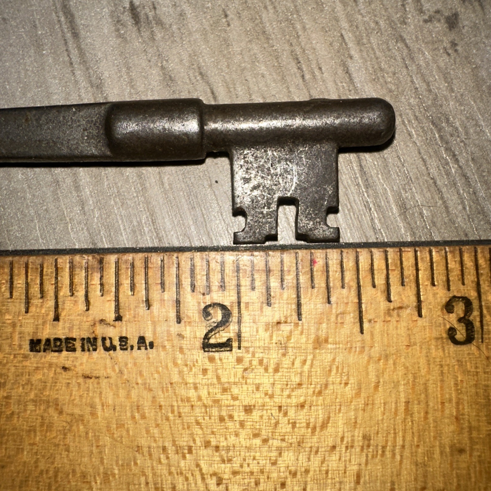 Antique Skeleton Key Solid Barrel 3 inch Approximately. Legit Antique