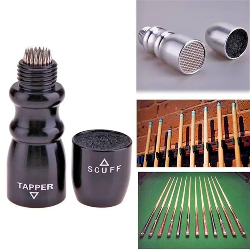 Snooker 2 Pack 3-In-1 Billiard Pool Cue Tip, Pool Cue Tip Stick Repair Tool Kit
