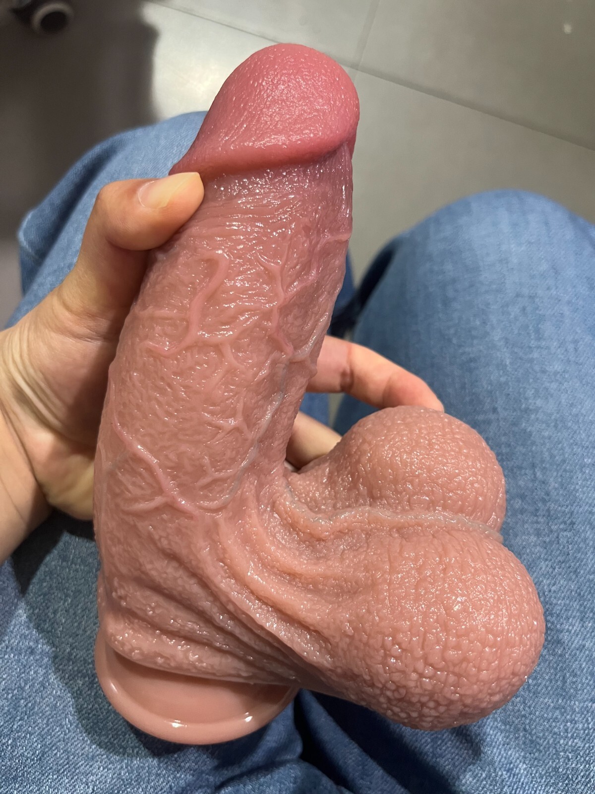7Inch Realistic Big Flesh Dildo Toy, Skin-Like Huge Thick Dildo with Suction Cup