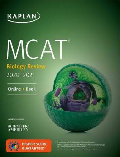 MCAT Biology Review 2020-2021: Online + Book (Kaplan Test Prep) - GOOD