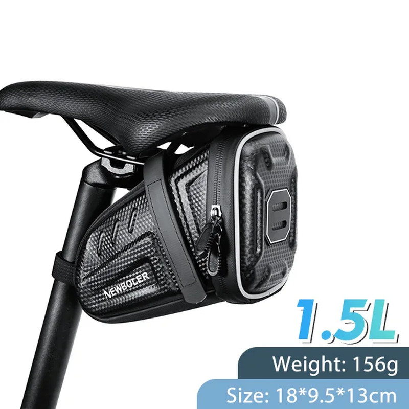 2025 NEW Waterproof Bicycle Saddle Bag MTB Road Bike Saddlebags Reflective Strip