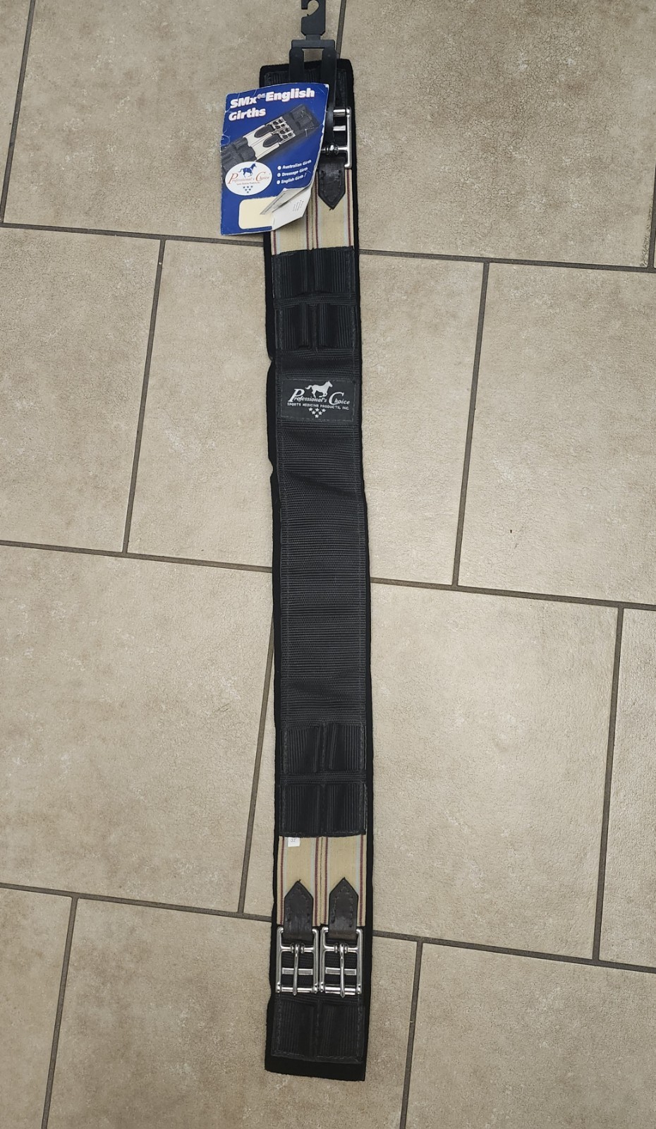 Professional’s Choice SMX Dressage  Girth Removable Liner 32" Black New Old Stoc
