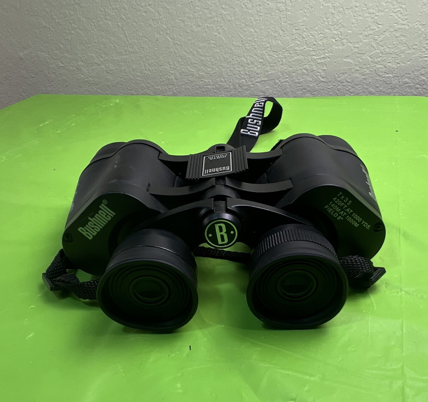 Bushnell InstaFocus 7x35 Porro Prism Fully Coated Binoculars Black w/Strap