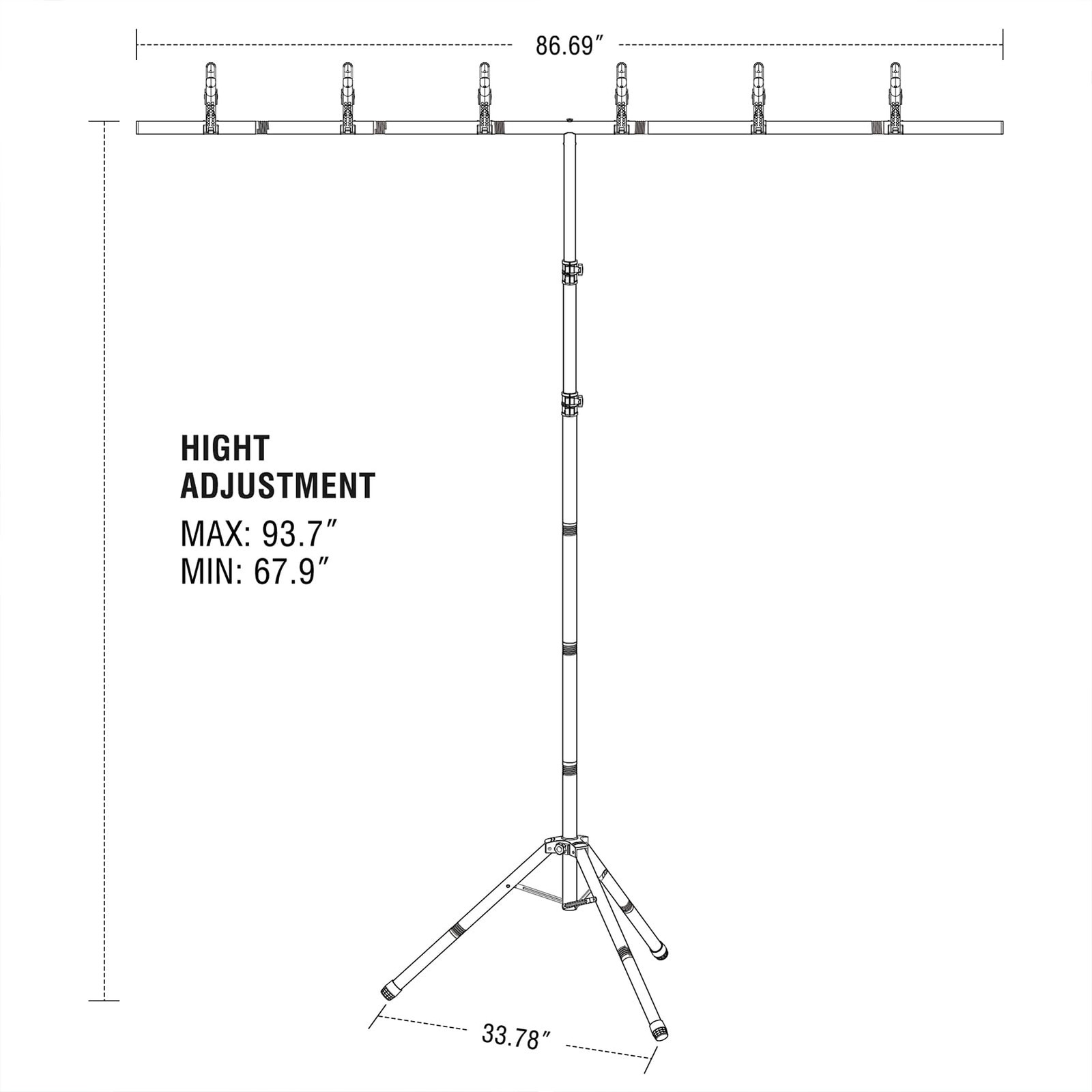 Forlogic Green Screen Backdrop Kit Stand 8X7.2Ft Portable Greenscreen