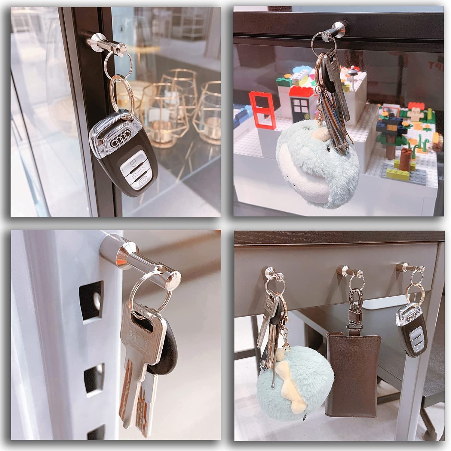 Compact 2-Pack Keychain Magnets for Brass, Gold & Silver Testing - Strong Hold