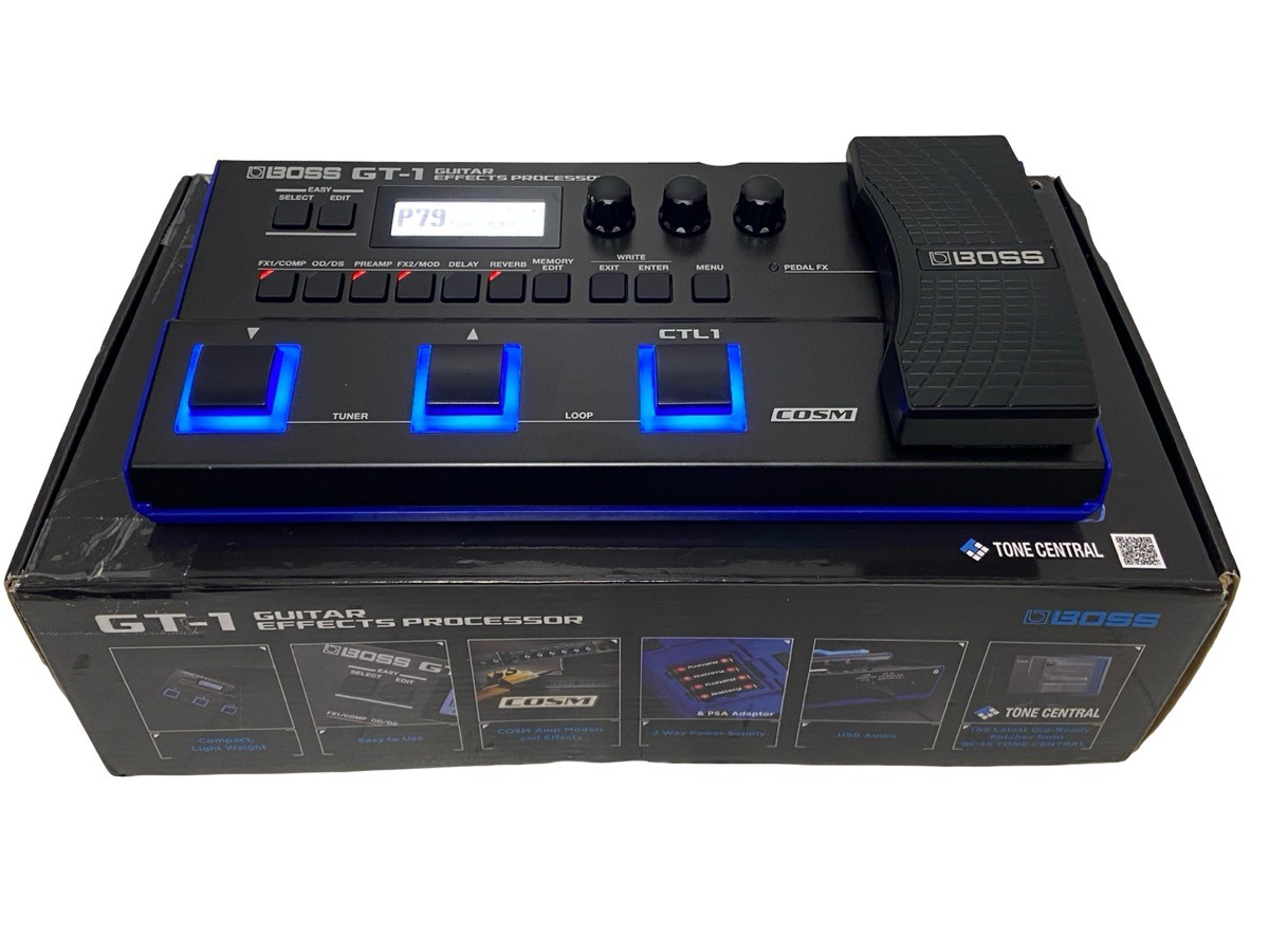 BOSS GT-1 COMPACT BATTERY POWERED GUITAR MULTI-EFFECTS PROCESSOR W/G (EPJ032655)