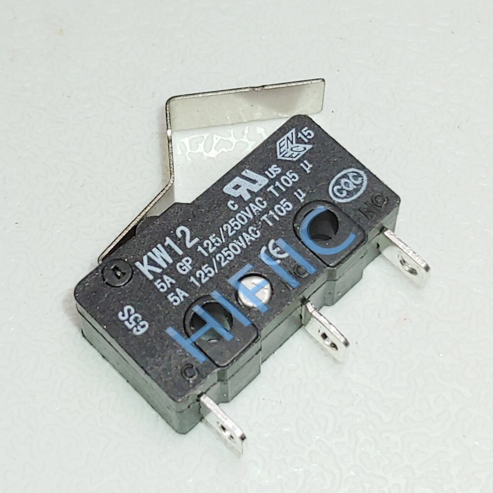 1PCS Qiaoh KW12 Micro Switch 3 Pins 5A 125/250VAC With Press Rod