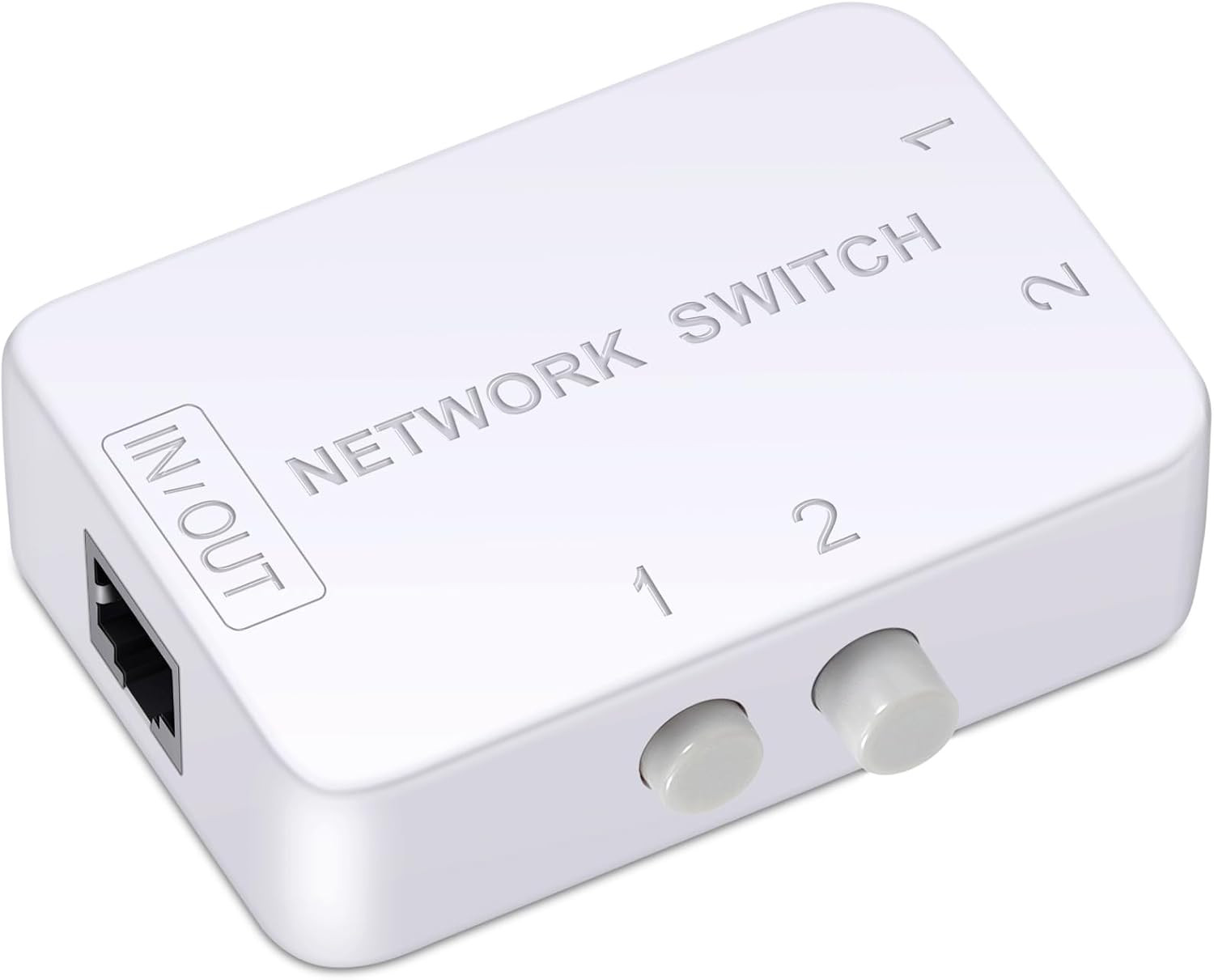 2 Ports Network Switch Splitter Selector RJ45 Network Switch 2X1 Ethernet RJ45 N