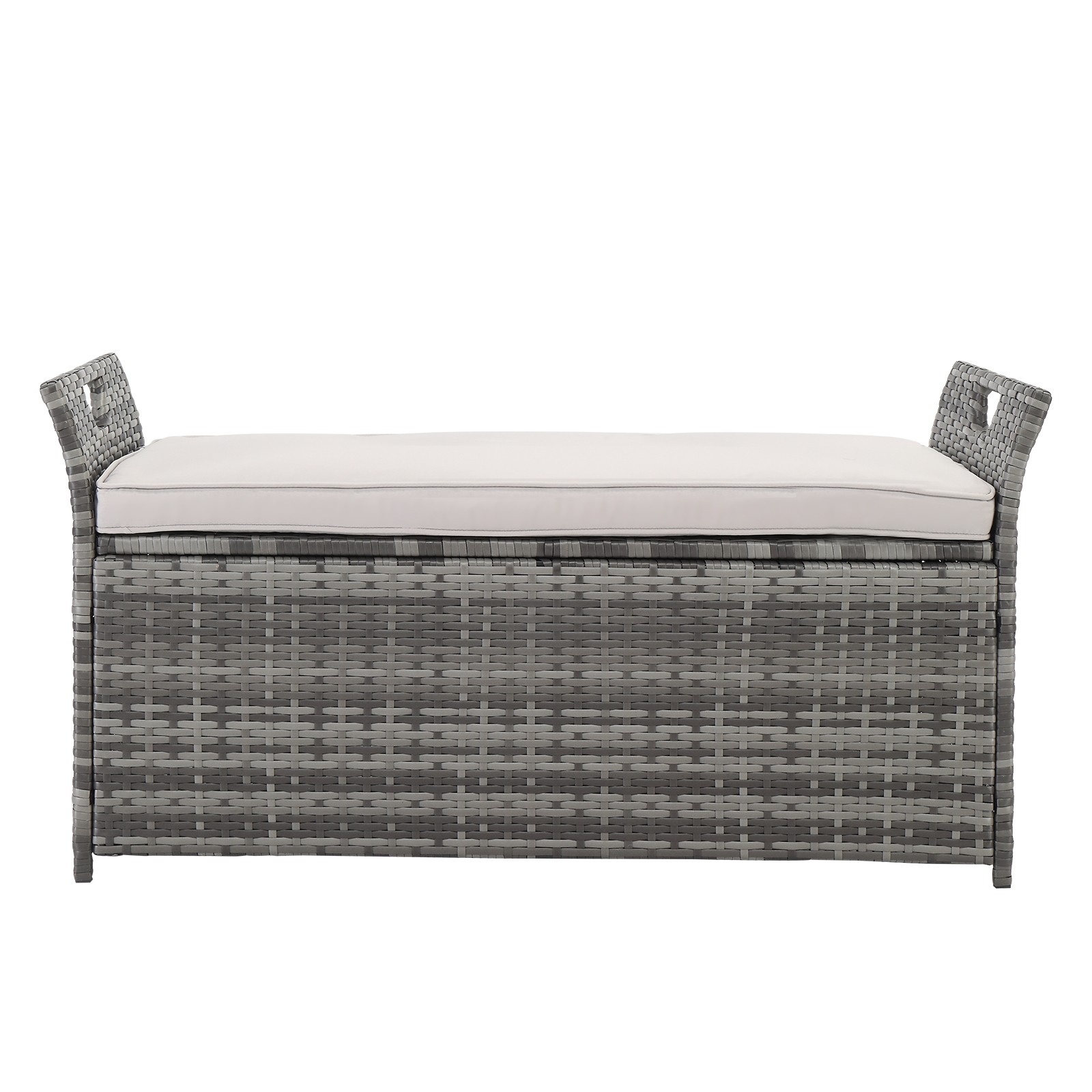 Iron Frame Can Accommodate Gray Gradient Footstool Locker Rattan Locker