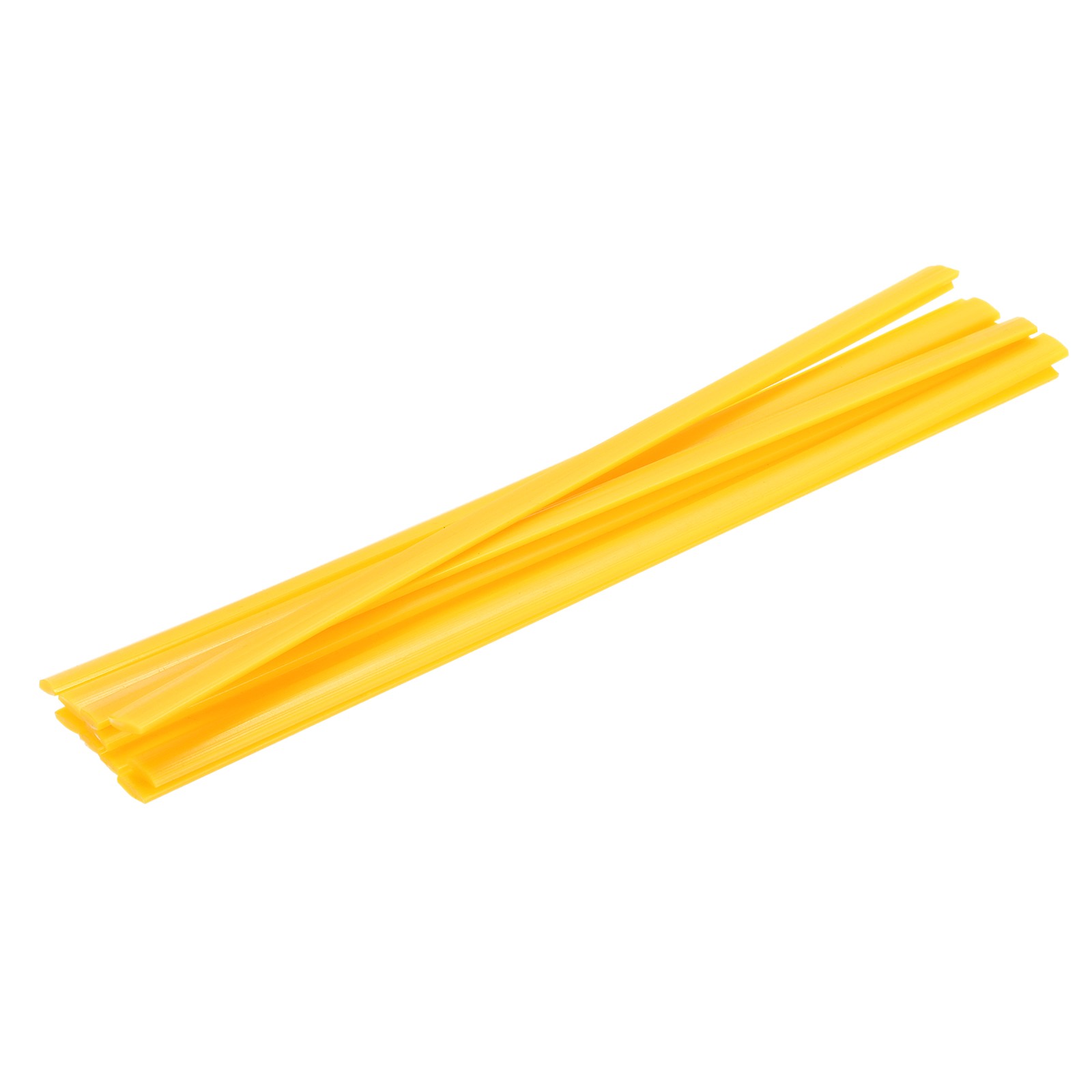 10 Pcs Yellow Plastic Welding Rods 9.5mm x 250mm HDPE Flat(0.4inch x 10inch)