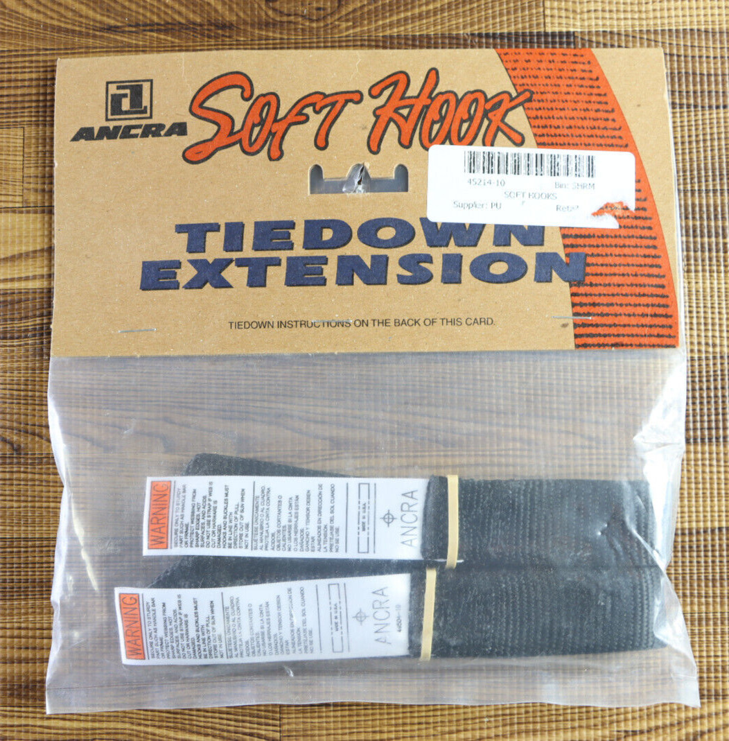 ANCRA Soft Hook Tiedown Extension Black 18'' USA
