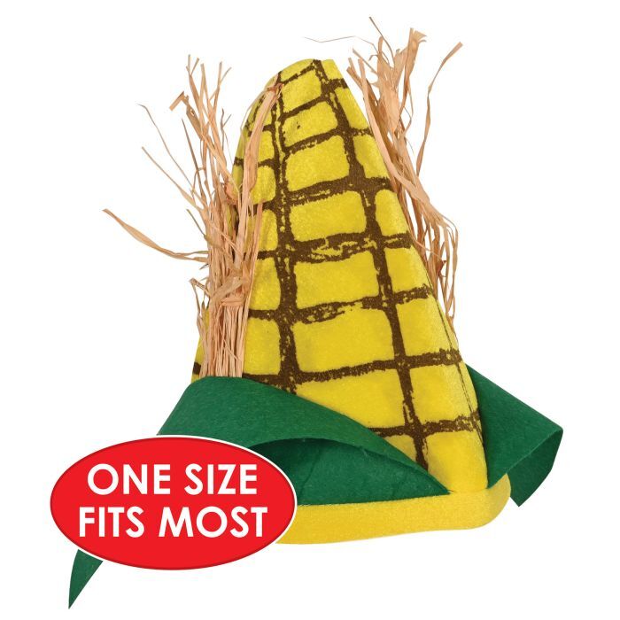 Beistle Unisex Plush Corn Cob Hat