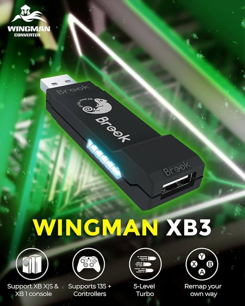 Brook Wingman XB 3 Converter: Wireless Controller Adapter for New XB Series X/S