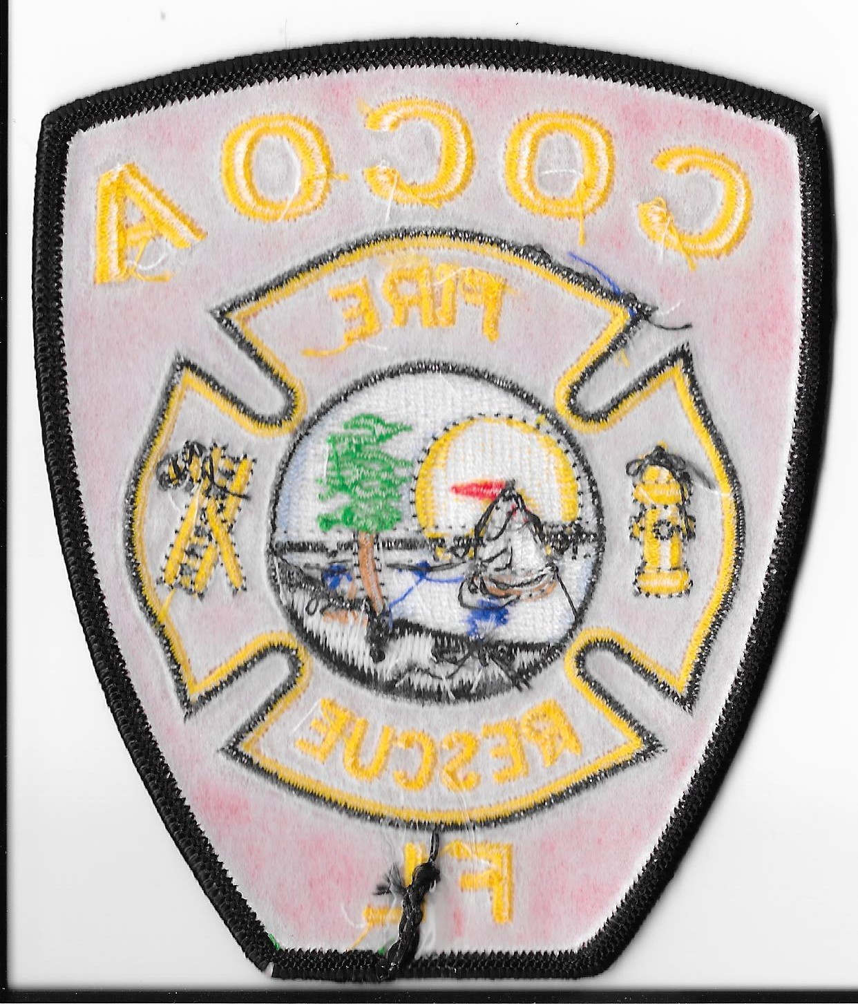 Cocoa Fire Department, Florida Shoulder Patch V1