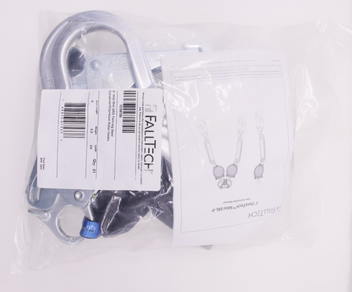FallTech DuraTech Mini 6' SRD Self-Retracting Lifeline Large Hook